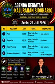 Agenda 27 Juli 2026